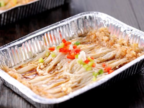 且末锡纸烤金针菇